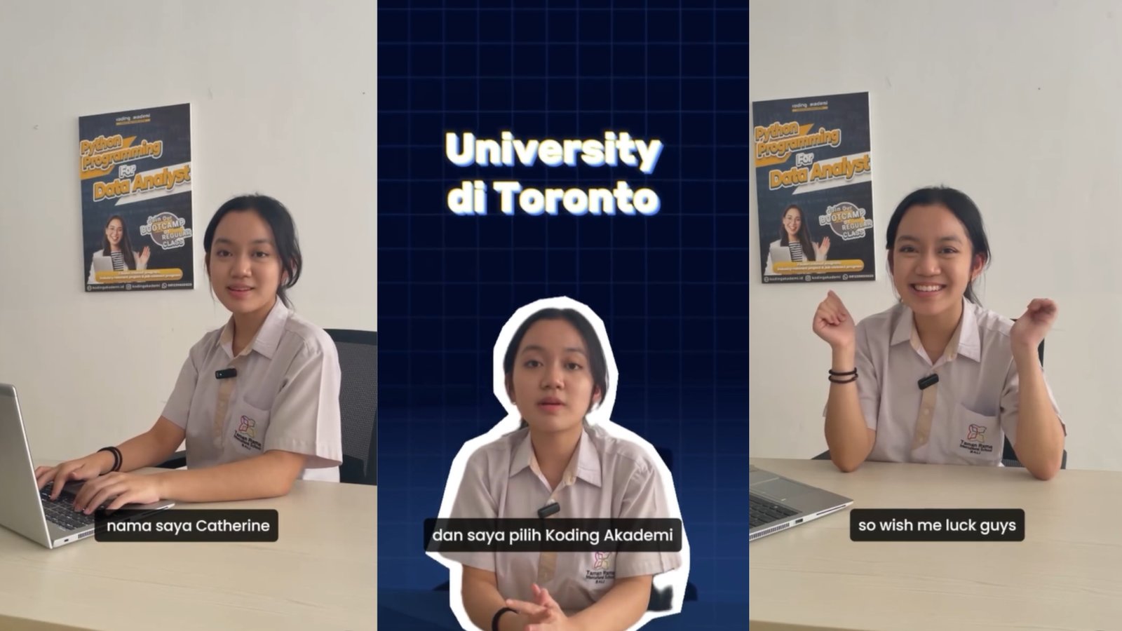 Catherine Belajar Python untuk Persiapan Kuliah di Universitas Toronto
