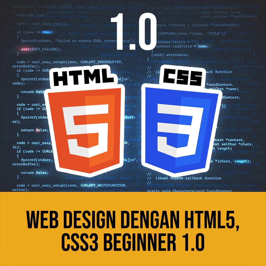 Web Design dengan HTML5, CSS3 Beginner 1.0