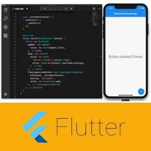 Ilustrasi Kursus Flutter Android App Development I