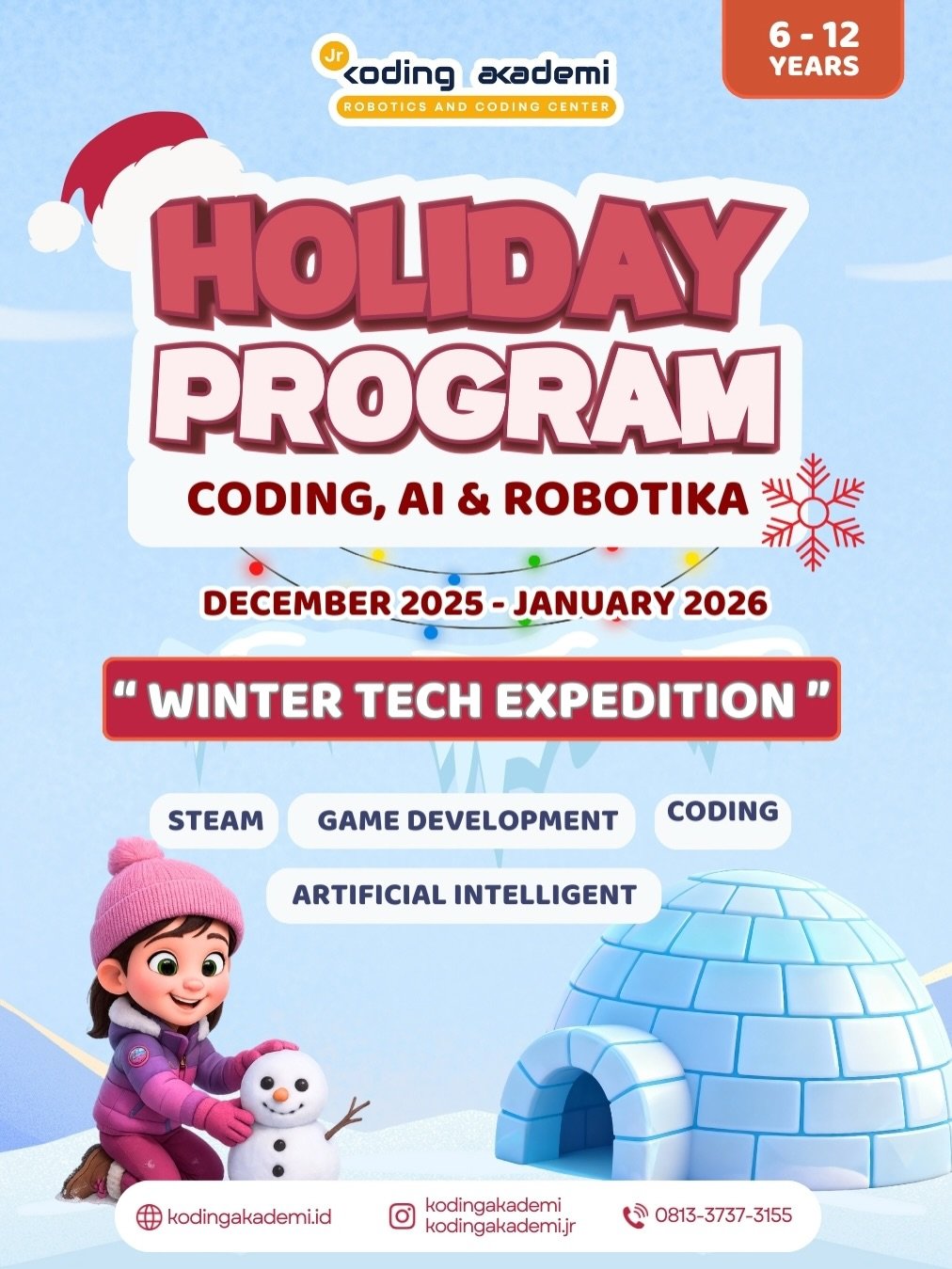 Holiday Program Coding, AI & Robotika – Winter Tech Expedition