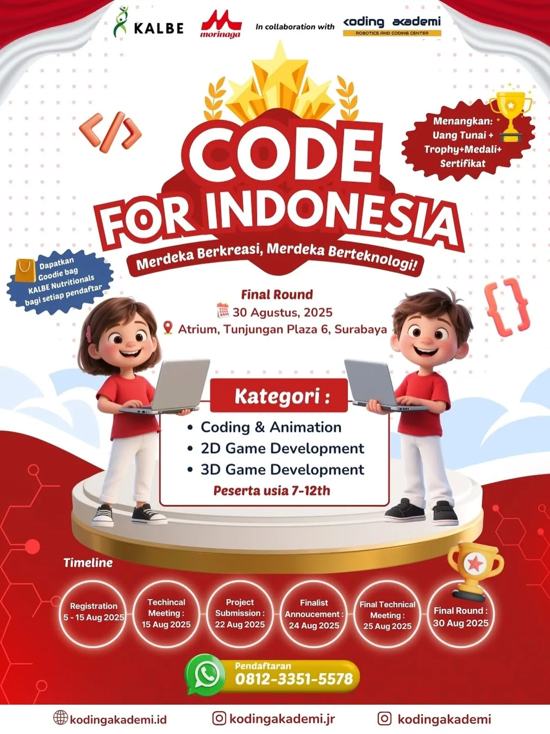 Suasana kompetisi coding anak