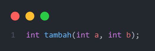 Deklarasi Function